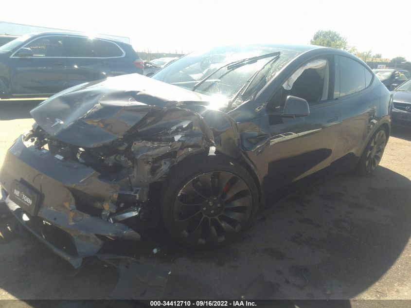2022 TESLA MODEL Y PERFORMANCE 7SAYGDEF4NF390549