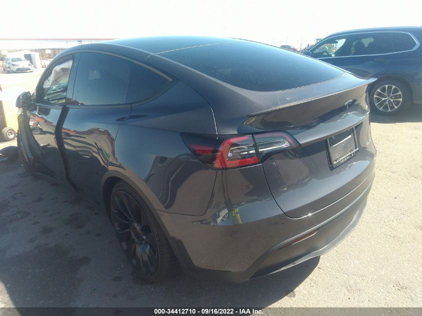 2022 TESLA MODEL Y PERFORMANCE 7SAYGDEF4NF390549