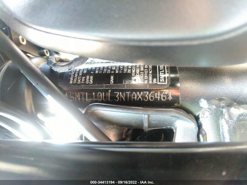 2022 TRIUMPH MOTORCYCLE TRIDENT 660 SMTL10UL3NTAX3646