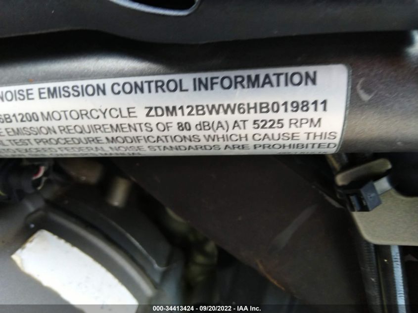 2017 DUCATI MULTISTRADA 1200/1200 S/PIKES PEAK ZDM12BWW6HB019811