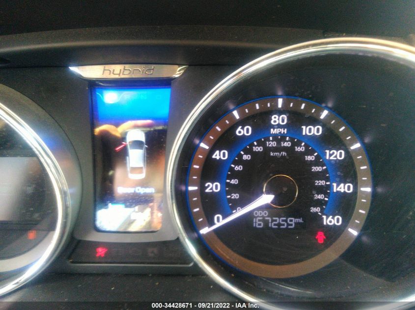 2013 HYUNDAI SONATA HYBRID LIMITED KMHEC4A45DA094104