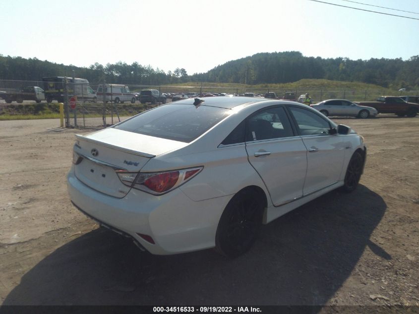 2013 HYUNDAI SONATA HYBRID LIMITED KMHEC4A43DA072716