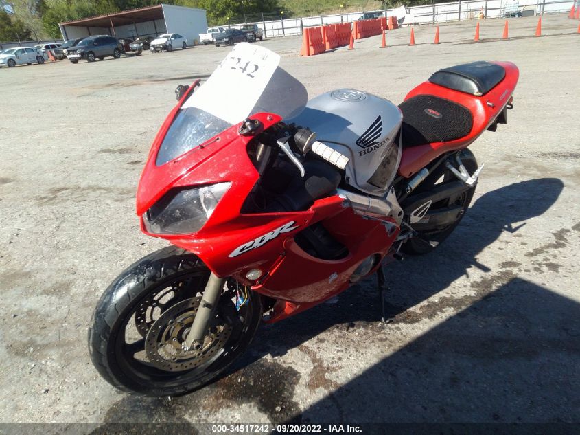 2002 HONDA CBR600 F4 JH2PC350X2M302110