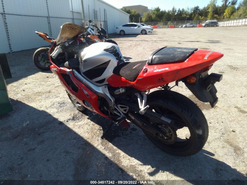 2002 HONDA CBR600 F4 JH2PC350X2M302110