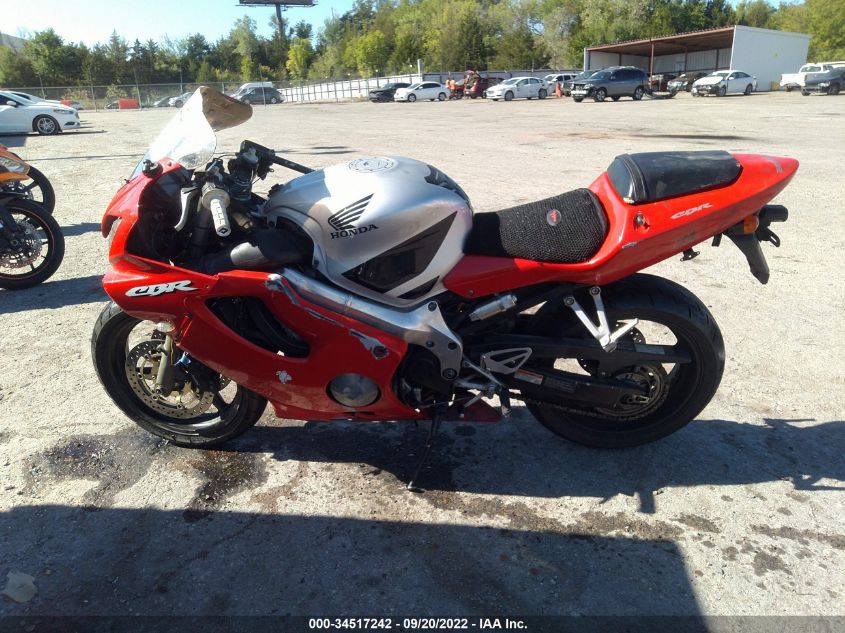 2002 HONDA CBR600 F4 JH2PC350X2M302110