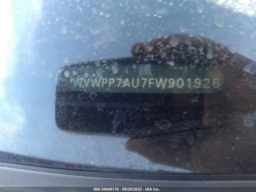 2015 VOLKSWAGEN E-GOLF SEL PREMIUM WVWPP7AU7FW901926