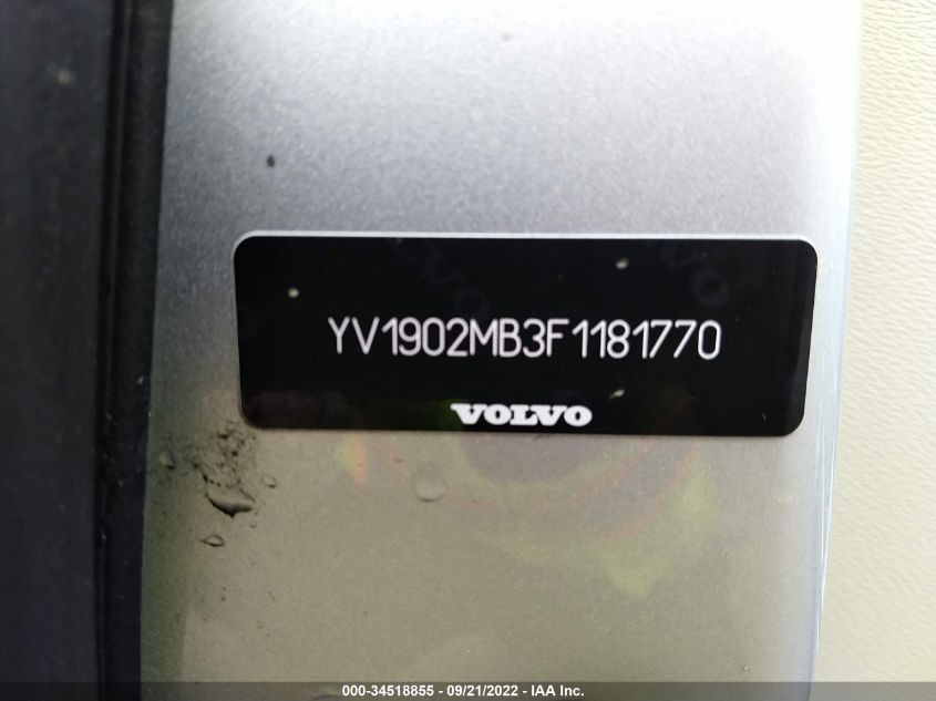 2015 VOLVO S80 T6 YV1902MB3F1181770