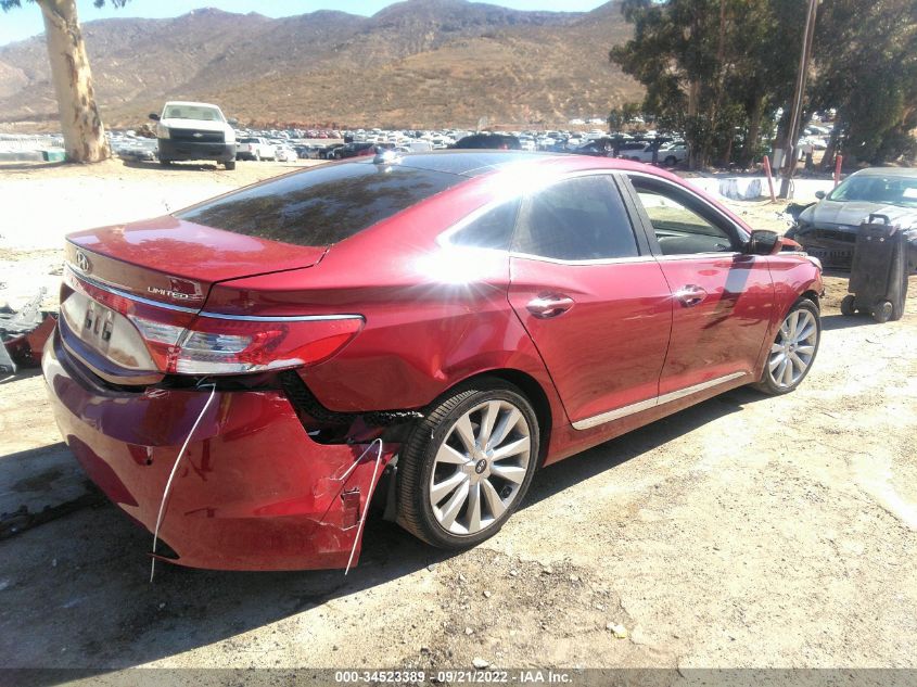 2014 HYUNDAI AZERA LIMITED KMHFH4JG7EA420504
