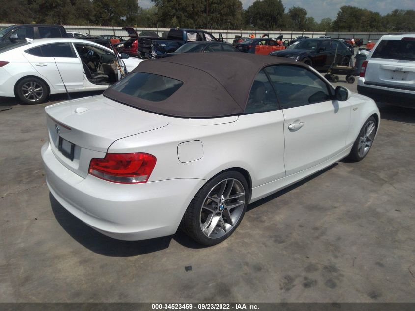 2013 BMW 1 SERIES 128I - WBAUN1C55DVR01466