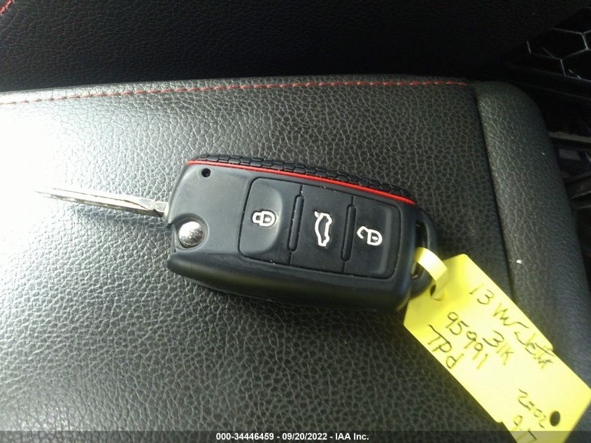 2013 VOLKSWAGEN GLI AUTOBAHN 3VW4A7AJ1DM212002