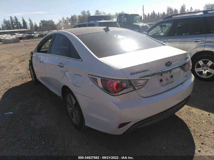 2013 HYUNDAI SONATA HYBRID LIMITED KMHEC4A47DA082777