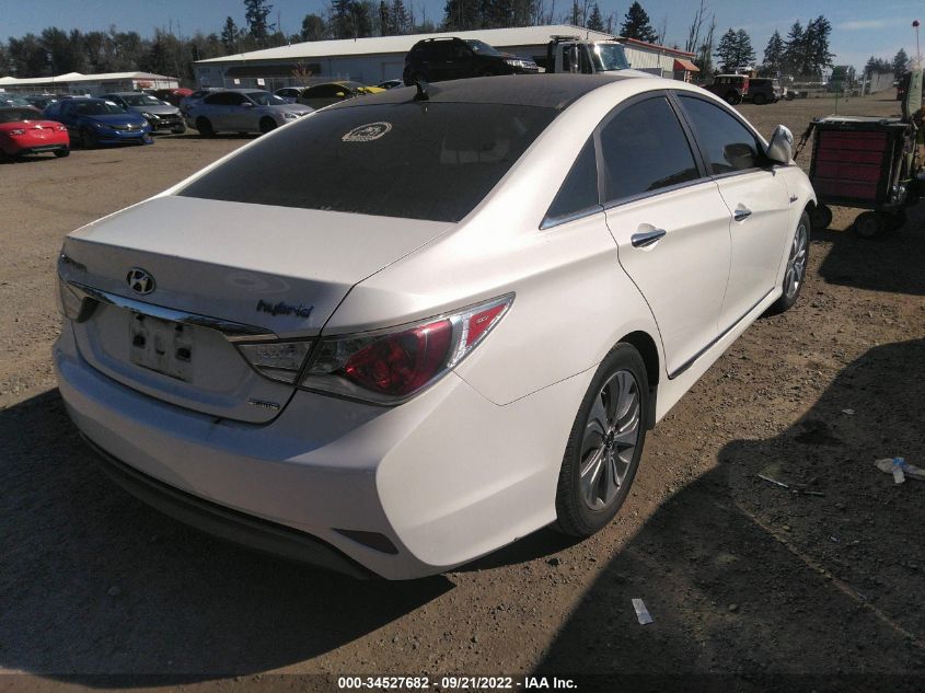 2013 HYUNDAI SONATA HYBRID LIMITED KMHEC4A47DA082777