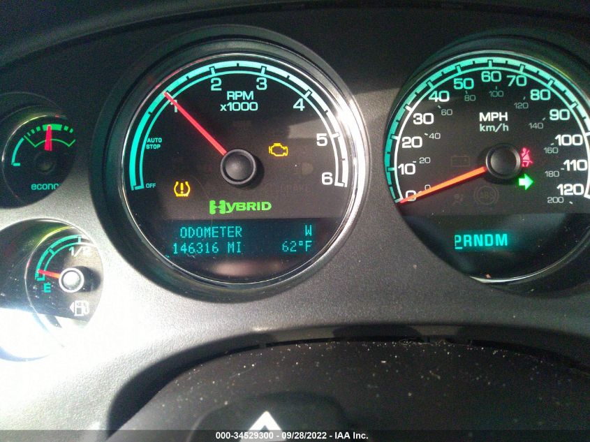 2013 GMC YUKON HYBRID DENALI 1GKS2GEJ0DR223495