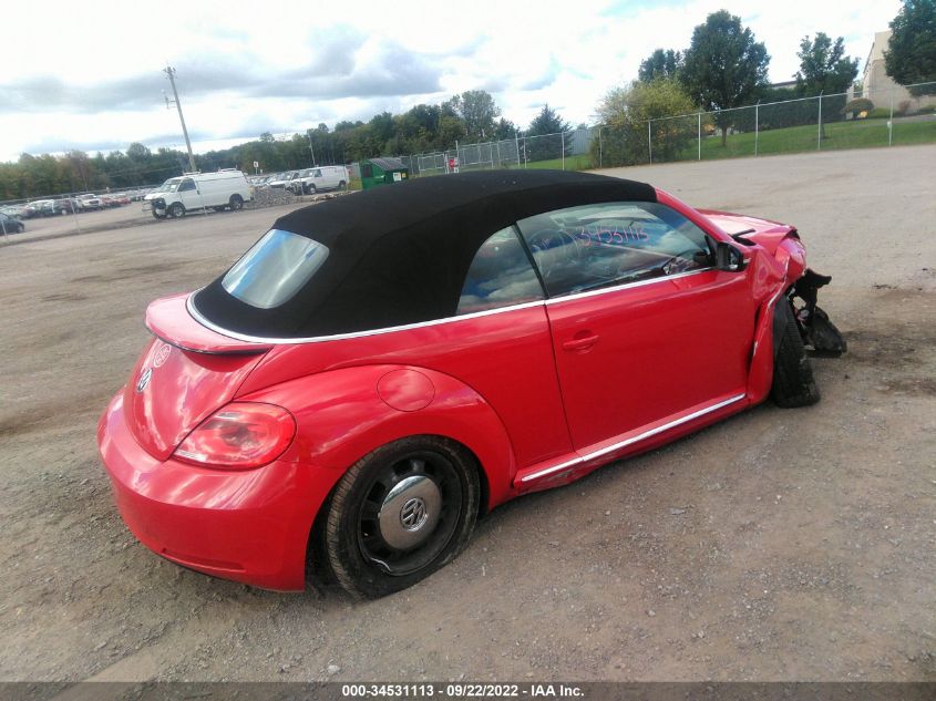 2014 VOLKSWAGEN BEETLE CONVERTIBLE 1.8T 3VW517AT1EM812963