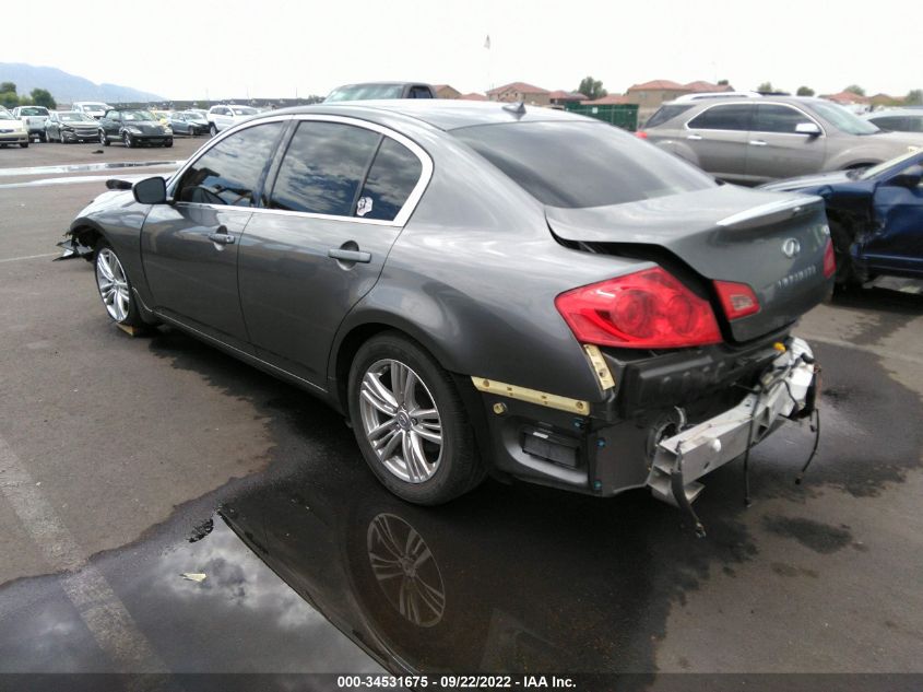 2013 INFINITI G37 SEDAN JOURNEY JN1CV6AP4DM710520