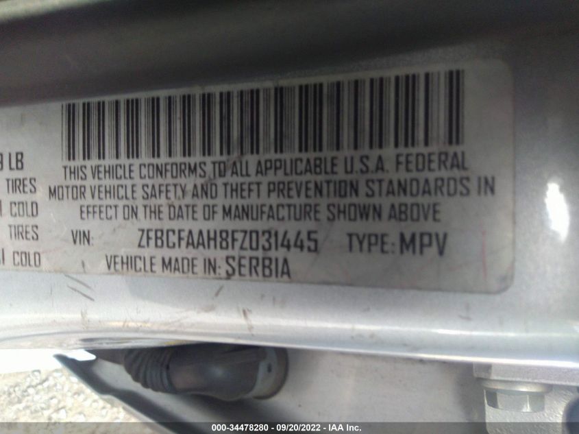 2015 FIAT 500L POP ZFBCFAAH8FZ031445