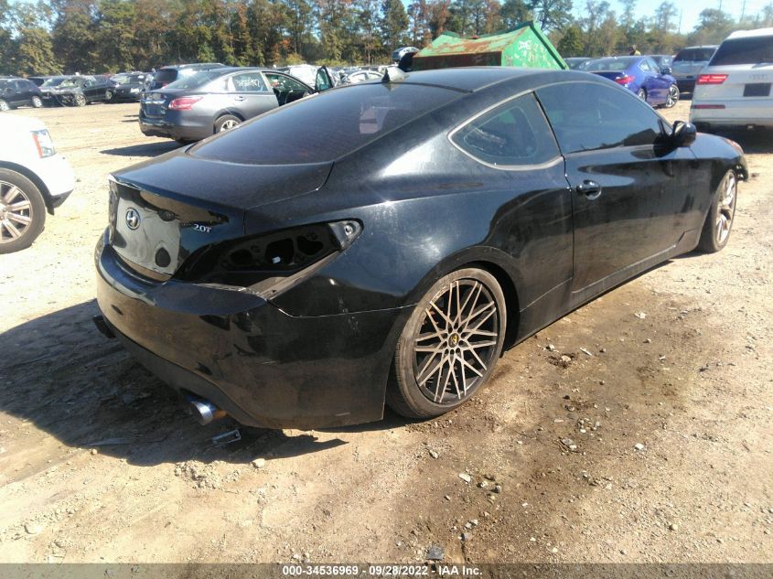 2013 HYUNDAI GENESIS COUPE 2.0T PREMIUM KMHHT6KD0DU095134
