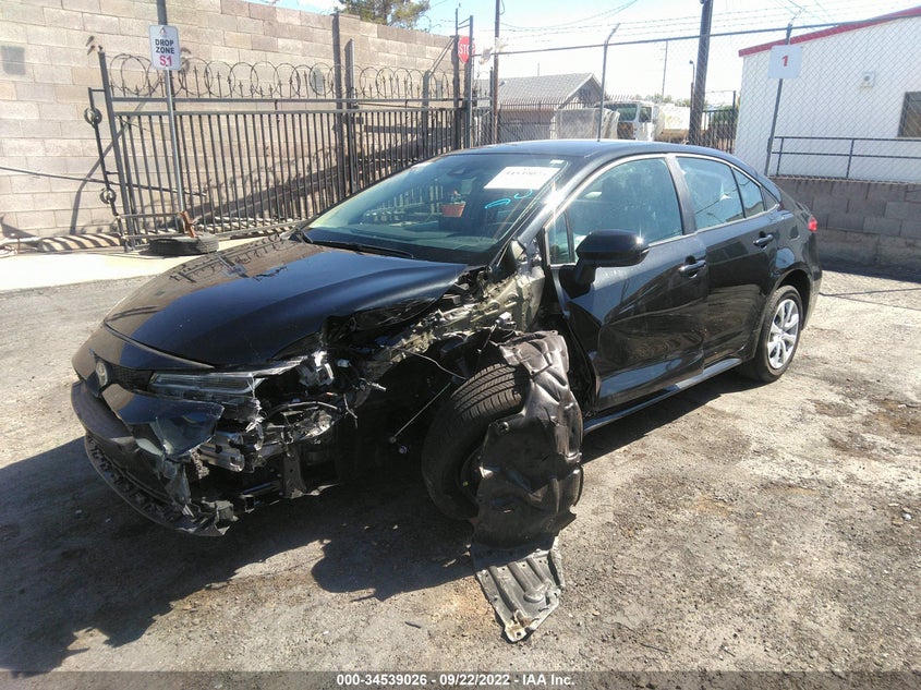 VIN 5YFEPMAE1NP305751 2022 TOYOTA COROLLA LE