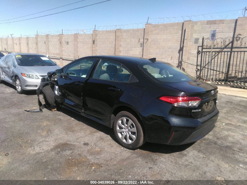 VIN: 5YFEPMAE1NP305751 2022 TOYOTA COROLLA LE