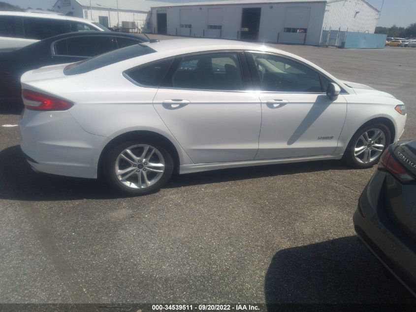 2018 FORD FUSION HYBRID S 3FA6P0UUXJR100536