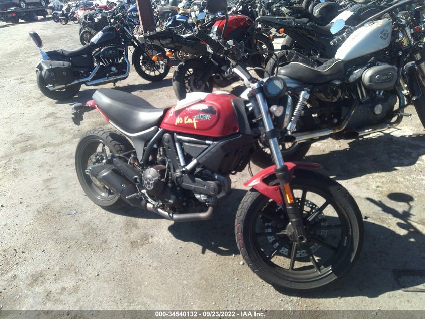 VIN ML015AXG4HT002262 2017 DUCATI SCRAMBLER