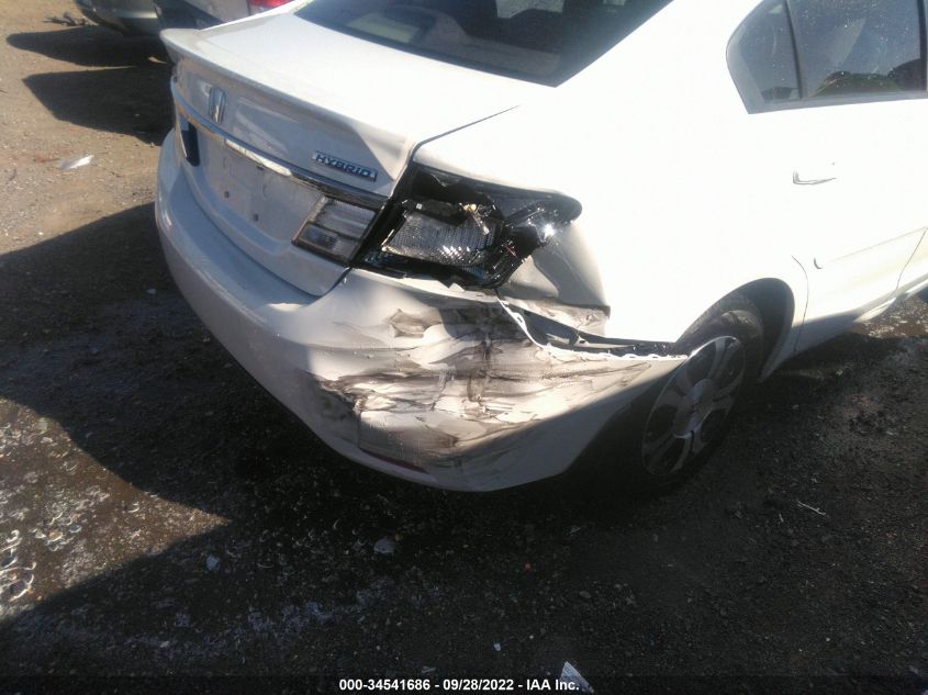 2014 HONDA CIVIC HYBRID 19XFB4F22EE001895