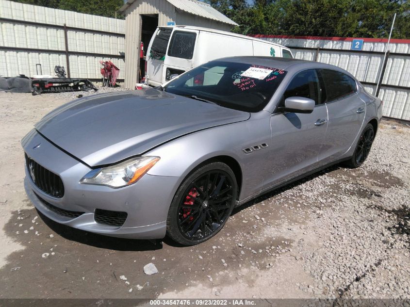 2014 MASERATI QUATTROPORTE S Q4 ZAM56RRAXE1078612