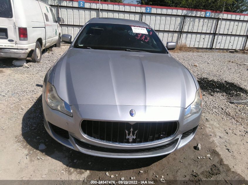 2014 MASERATI QUATTROPORTE S Q4 ZAM56RRAXE1078612