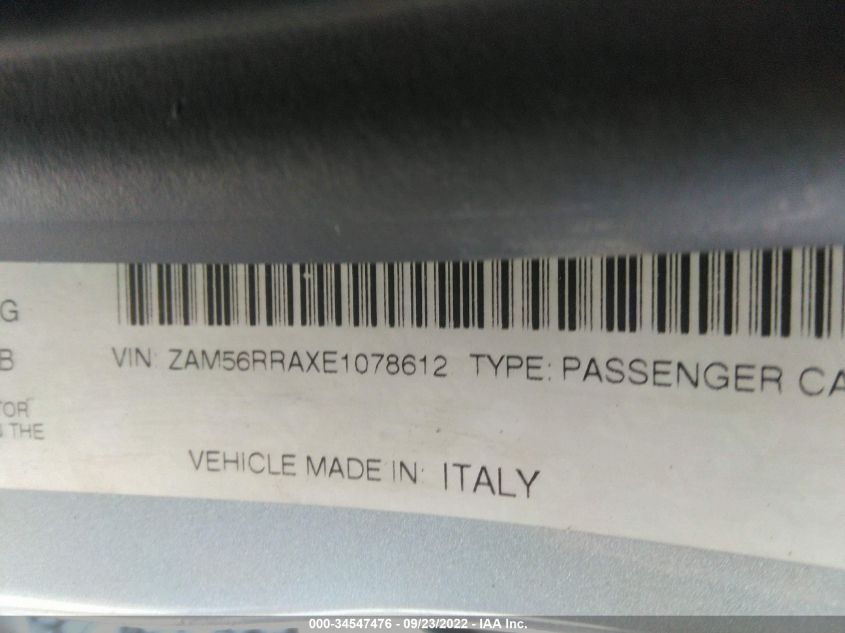 2014 MASERATI QUATTROPORTE S Q4 ZAM56RRAXE1078612