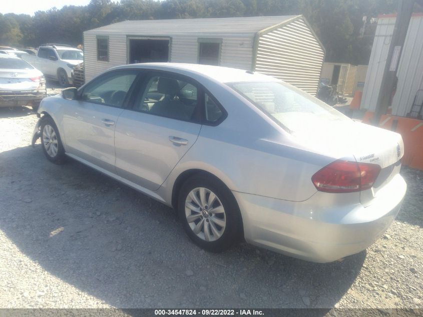 2013 VOLKSWAGEN PASSAT S W/APPEARANCE 1VWAH7A36DC042298