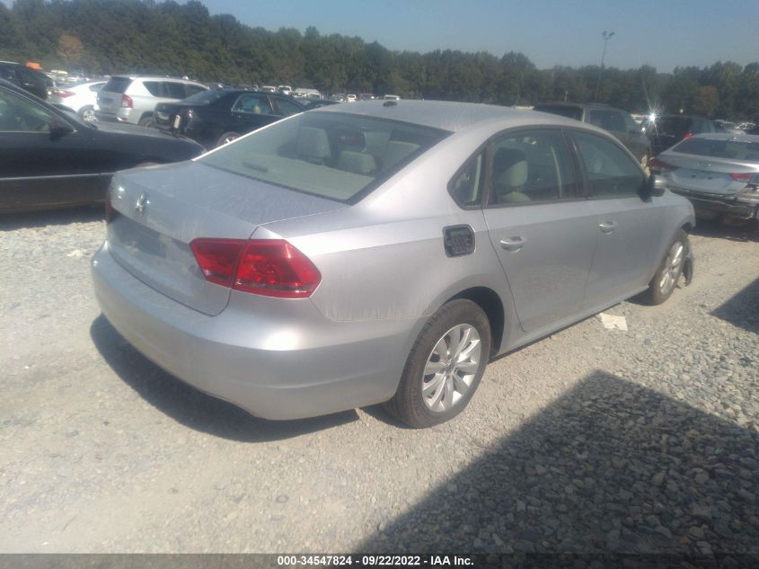 2013 VOLKSWAGEN PASSAT S W/APPEARANCE 1VWAH7A36DC042298