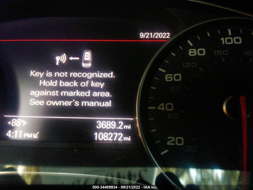 2013 AUDI A7 3.0 PREMIUM PLUS WAUYGAFCXDN138365