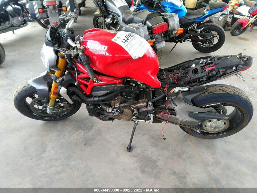 2014 DUCATI MONSTER 1200/S ZDM1RBSW1EB005439
