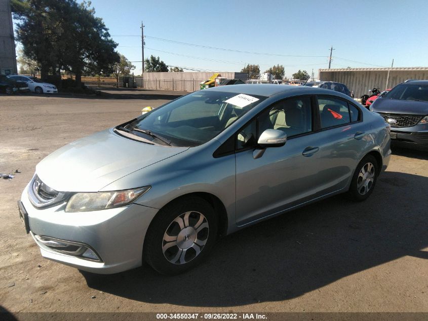 2013 HONDA CIVIC HYBRID 19XFB4F33DE201224