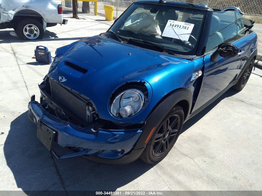 2015 MINI COOPER CONVERTIBLE S WMWZP3C50F2A91361