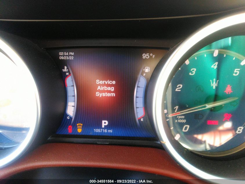 2014 MASERATI GHIBLI S Q4 ZAM57RTAXE1109170