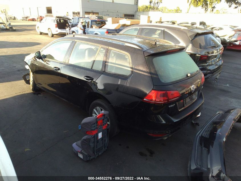 2015 VOLKSWAGEN GOLF SPORTWAGEN TSI S 3VWC17AU7FM519697