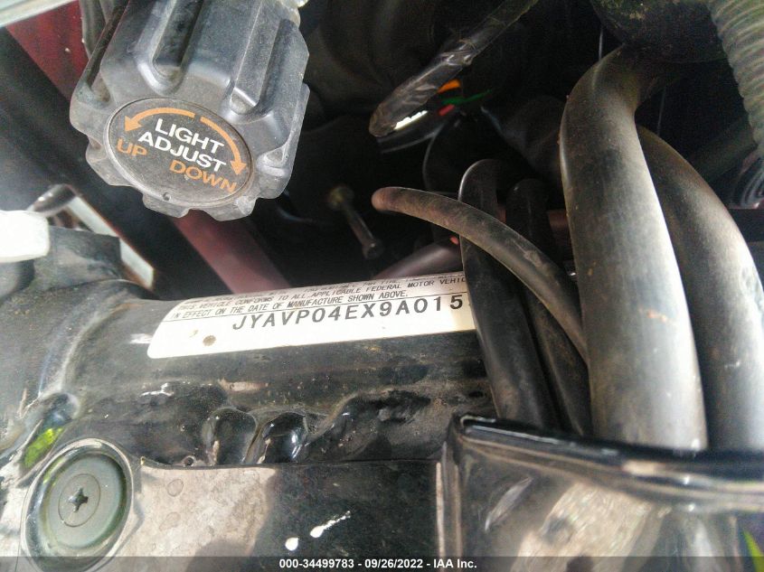 2009 YAMAHA XVZ13 TF JYAVP04EX9A015938