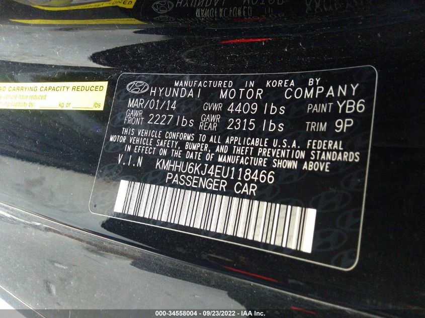 2014 HYUNDAI GENESIS COUPE 3.8 ULTIMATE KMHHU6KJ4EU118466