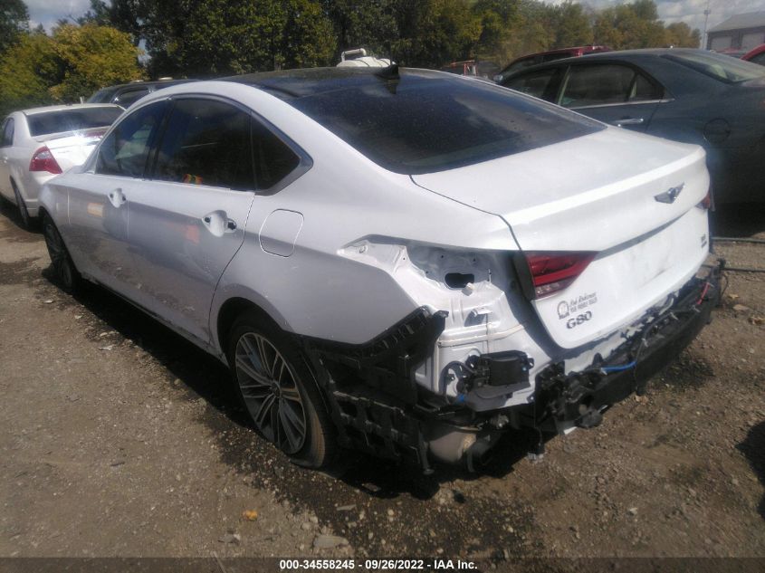 2019 GENESIS G80 3.8L KMTFN4JE4KU325177