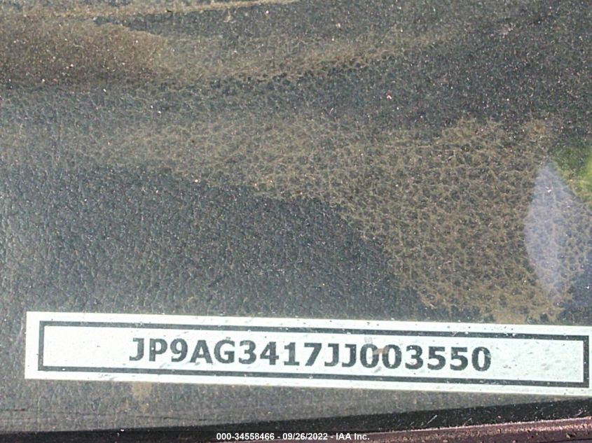 2018 SUZUKI XL-7 - JP9AG3417JJ003550