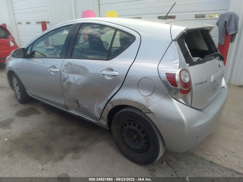 2013 TOYOTA PRIUS C ONE/TWO/THREE/FOUR JTDKDTB35D1053184