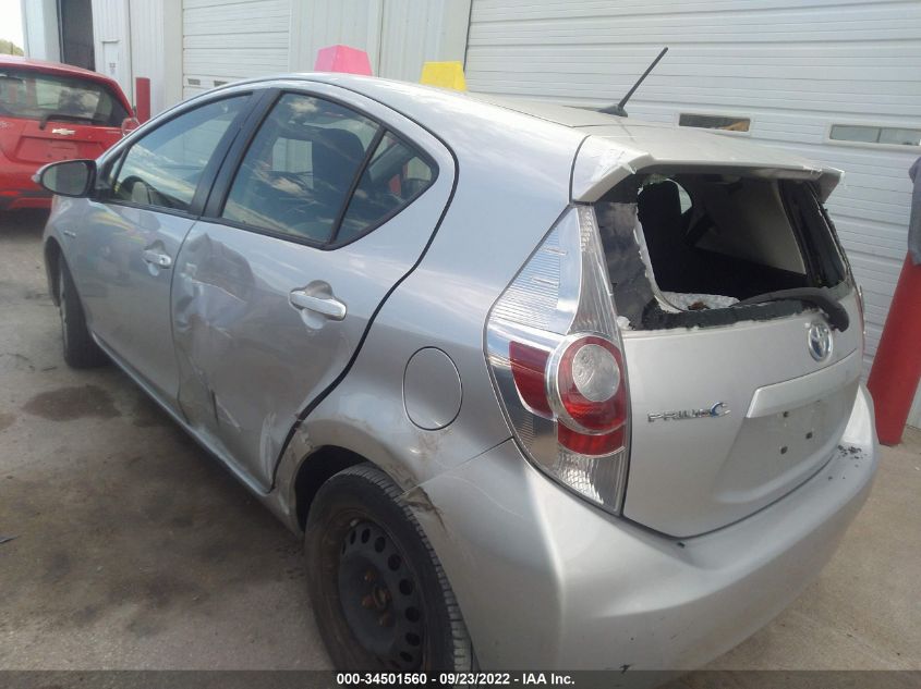 2013 TOYOTA PRIUS C ONE/TWO/THREE/FOUR JTDKDTB35D1053184