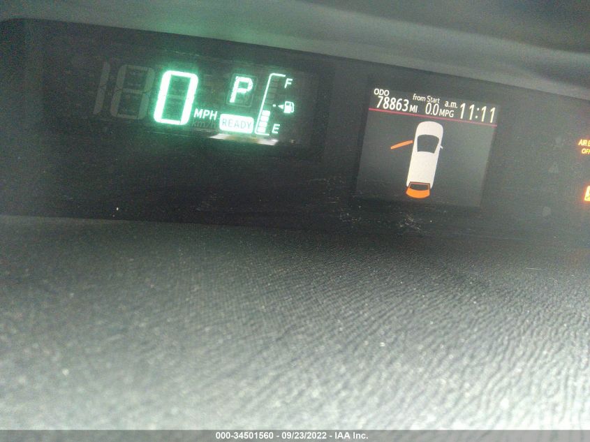 2013 TOYOTA PRIUS C ONE/TWO/THREE/FOUR JTDKDTB35D1053184
