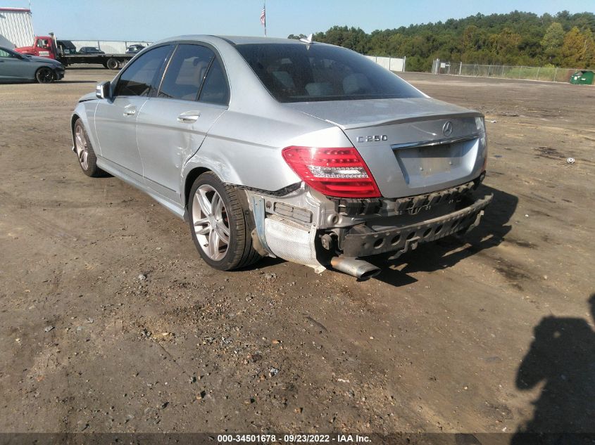 2013 MERCEDES-BENZ C-CLASS C 250 WDDGF4HB6DG097282