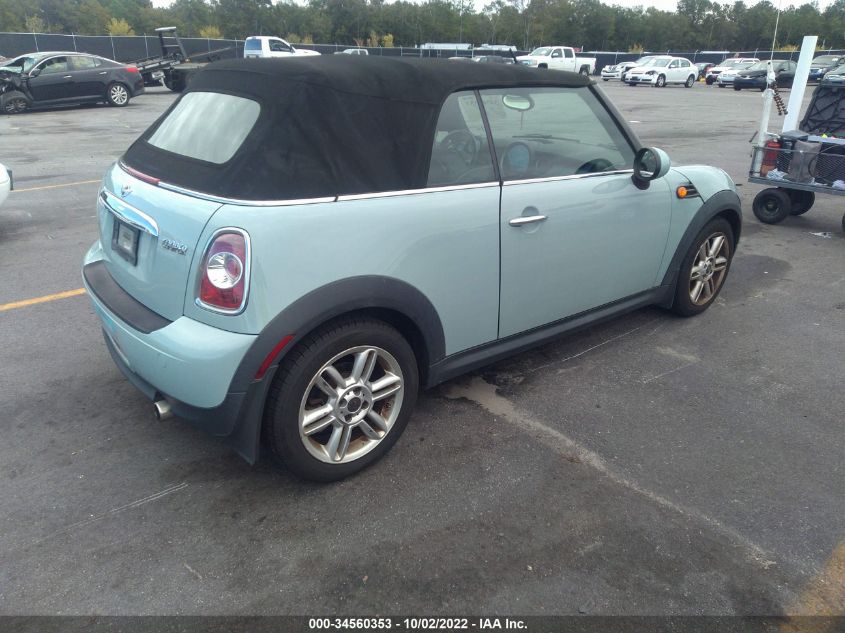 2013 MINI COOPER CONVERTIBLE WMWZN3C50DT265939
