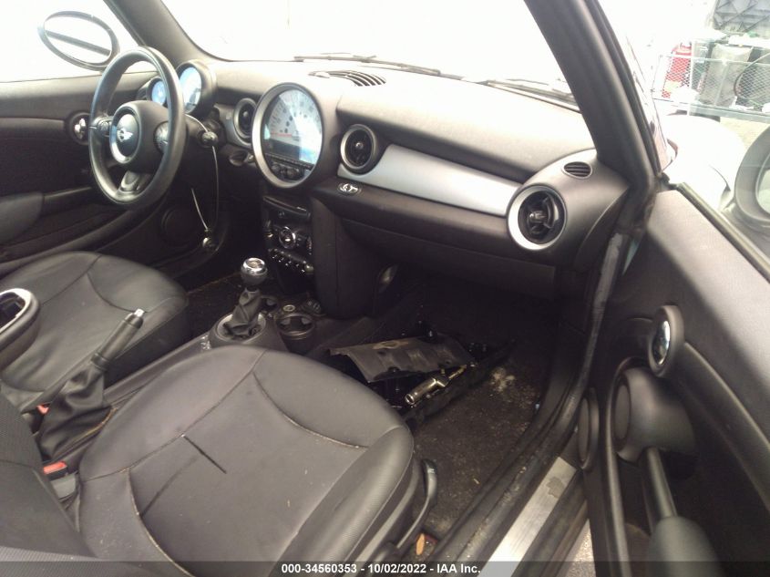 2013 MINI COOPER CONVERTIBLE WMWZN3C50DT265939