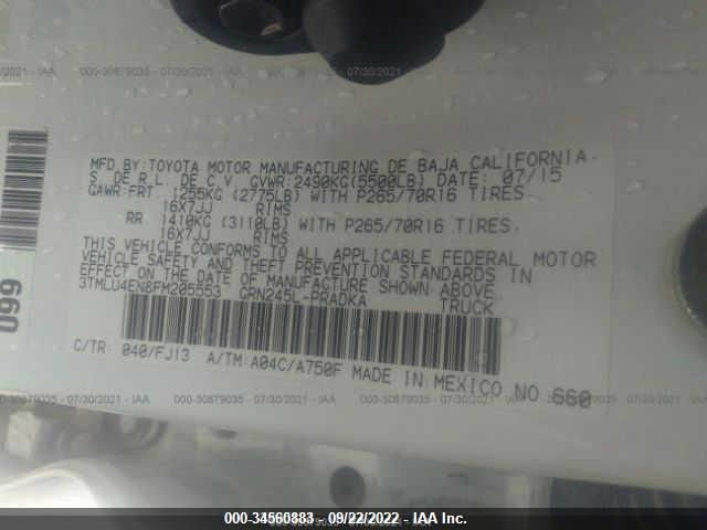 2015 TOYOTA TACOMA 3TMLU4EN8FM205553