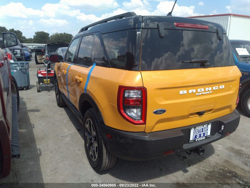 2022 FORD BRONCO SPORT OUTER BANKS 3FMCR9C69NRD19181