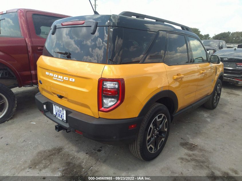 2022 FORD BRONCO SPORT OUTER BANKS 3FMCR9C69NRD19181